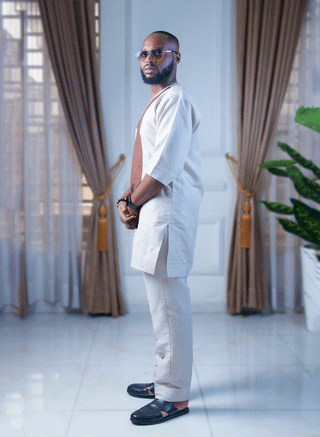 Dual Tone Kaftan Co-ord