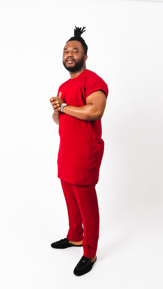 Urban Dashiki in Red