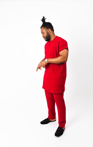 Urban Dashiki in Red