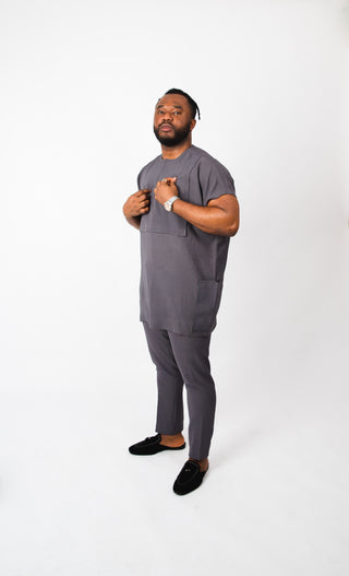 Urban Dashiki in Grey