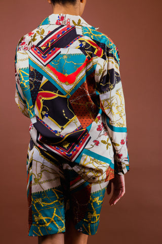 Aiko Silk Shirt & Shorts Co-Ord